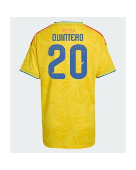 Billige Fotballdrakt Colombia Juan Fernando Quintero #20 Replika Hjemmedrakt Dame VM 2026 Kortermet Billige Fotballdrakt Colombia Juan Fernando Quintero #20 Replika Hjemmedrakt Dame VM 2026 Kortermet